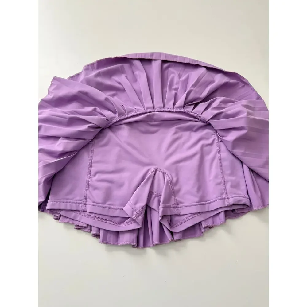gold hinge pleated tennis skirt - size XS - Picture 5 of 5
